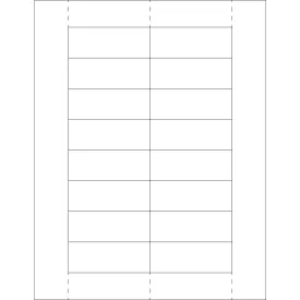 1 1/8 x 3" Plastic Label Holder Insert Cards, Case Of 800 (LH249)