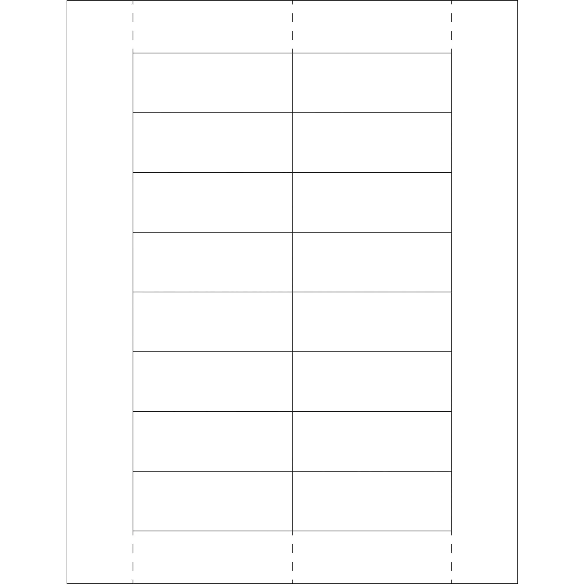 1 1/8 x 3" Plastic Label Holder Insert Cards, Case Of 800 (LH249)