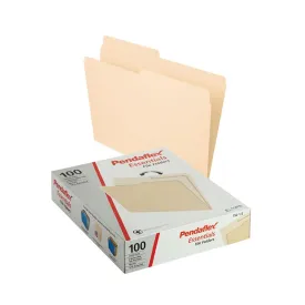 100Ct Half Cut Manila Folders