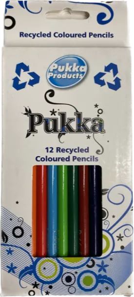 12 Recycled Colour Pencils