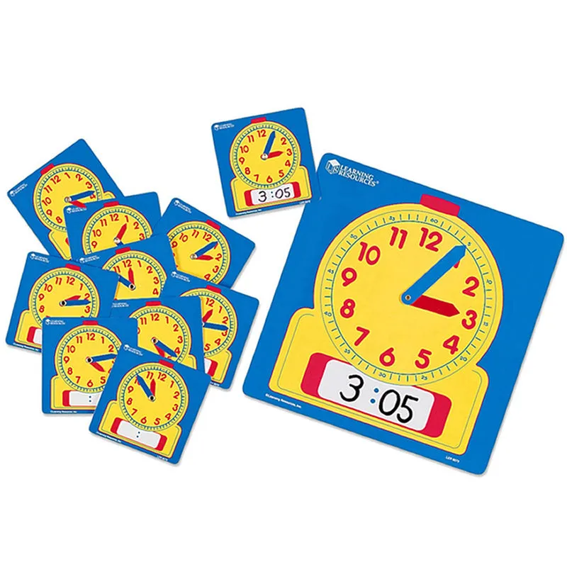 #23326 WRITE-ON/WIPE-OFF CLOCKS CLASS SET 1 OF 0573 & 24 OF 0572