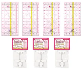 4 Guidelines Rulers with 3 Connectors Set