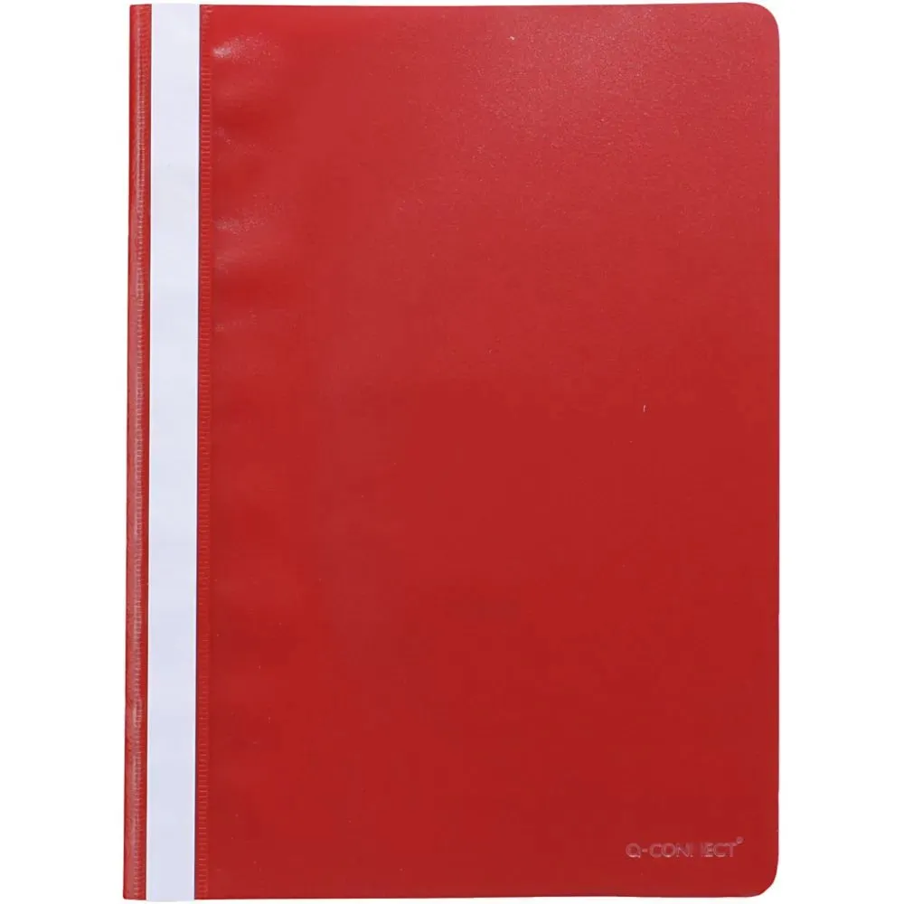 50 x A4 Clear Front Plastic Presentation Folders Spine Filing