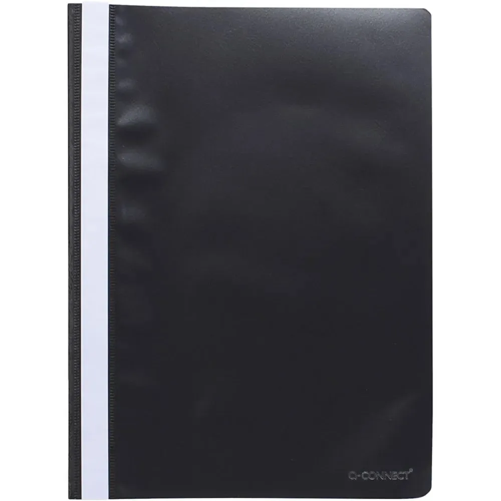 50 x A4 Clear Front Plastic Presentation Folders Spine Filing