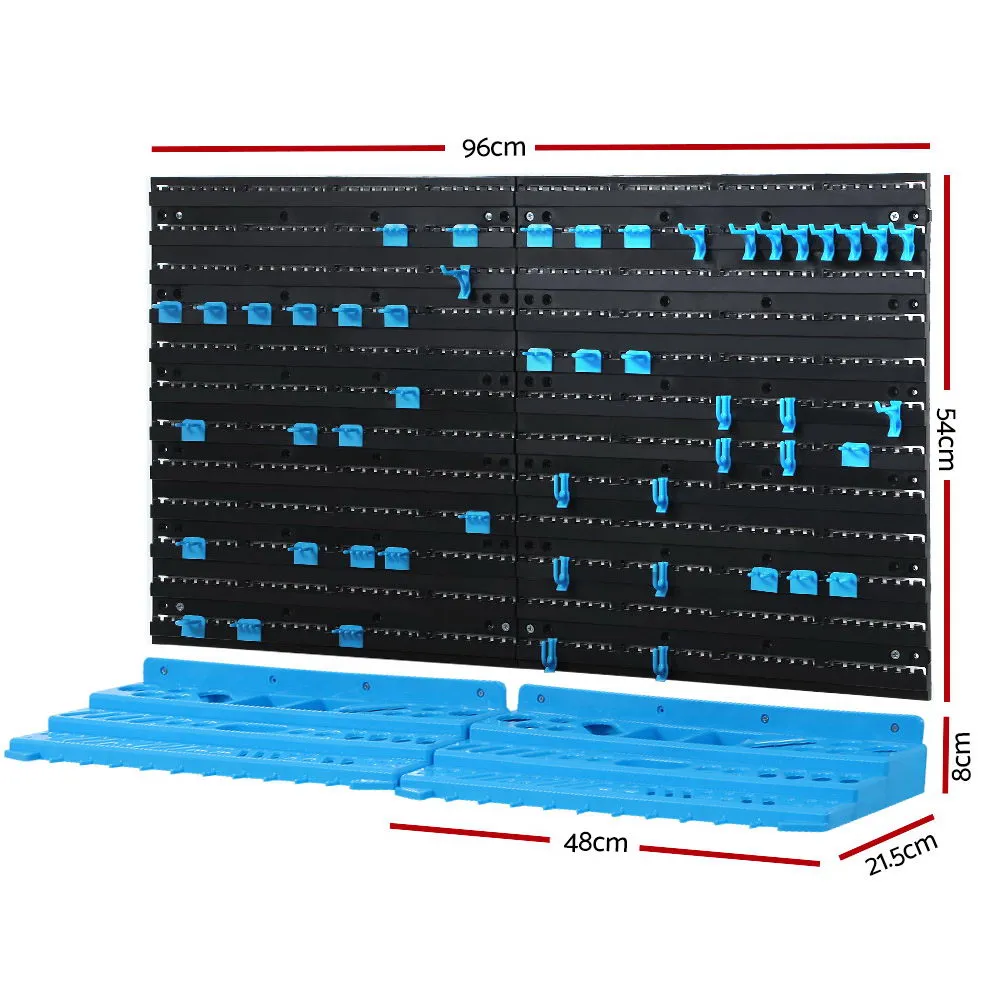 62kg Capacity Tool Storage Rack with 54 Bins - Giantz