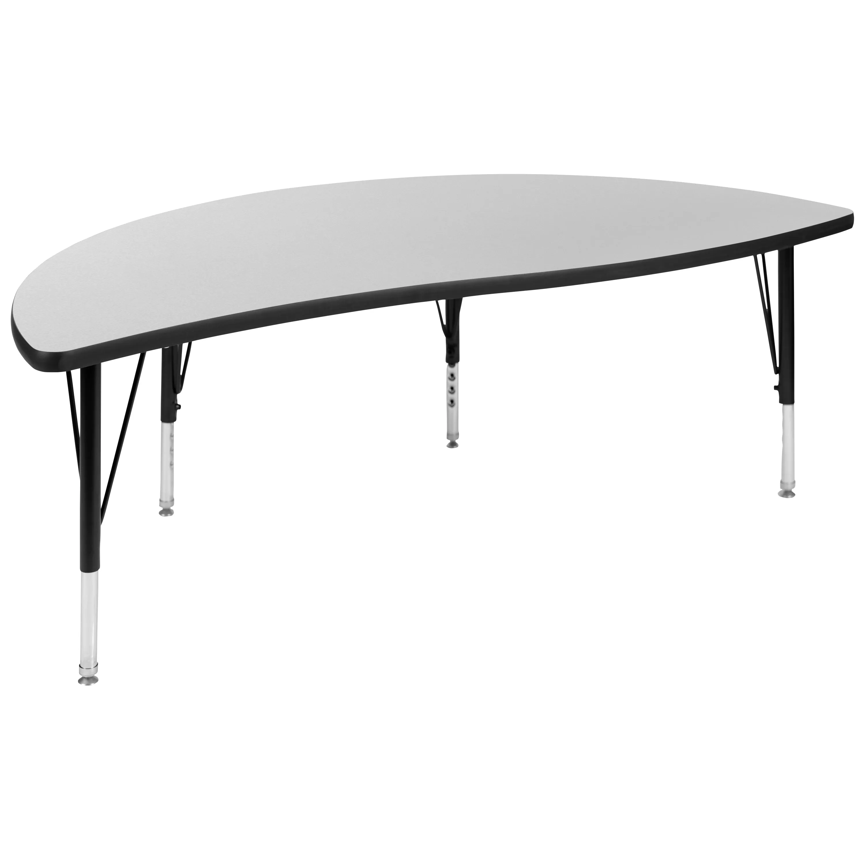 86" Oval Wave Grey Table Set XU-GRP-12CH-A3060CON-60-GY-T-P-GG