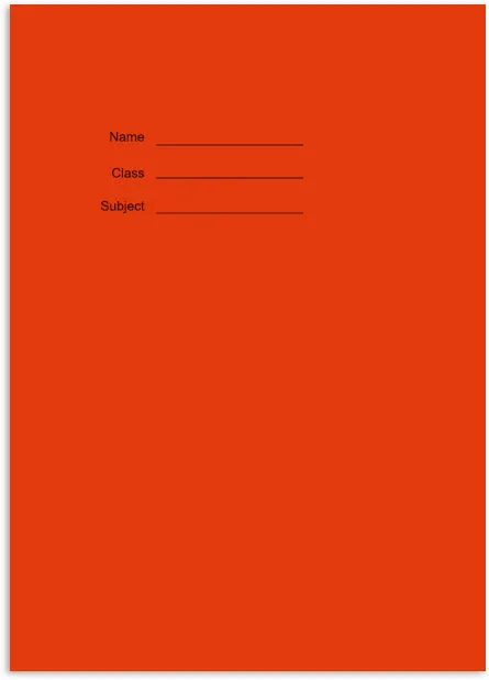 A4 White Paper Exercise Book 7mm Squared - 48 Pages