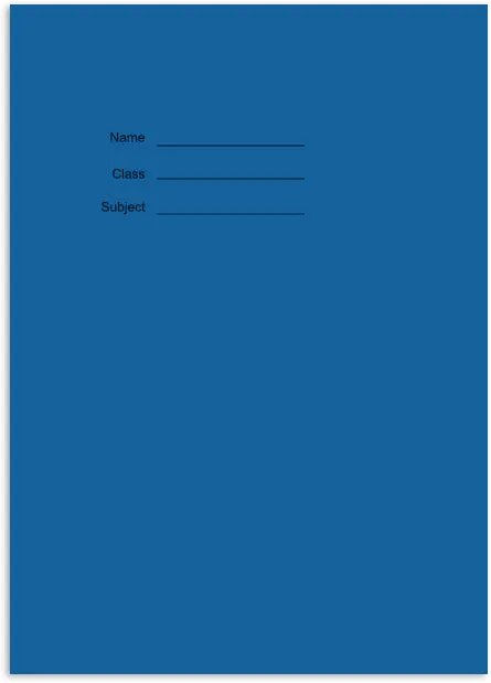 A4 White Paper Exercise Book 7mm Squared - 48 Pages