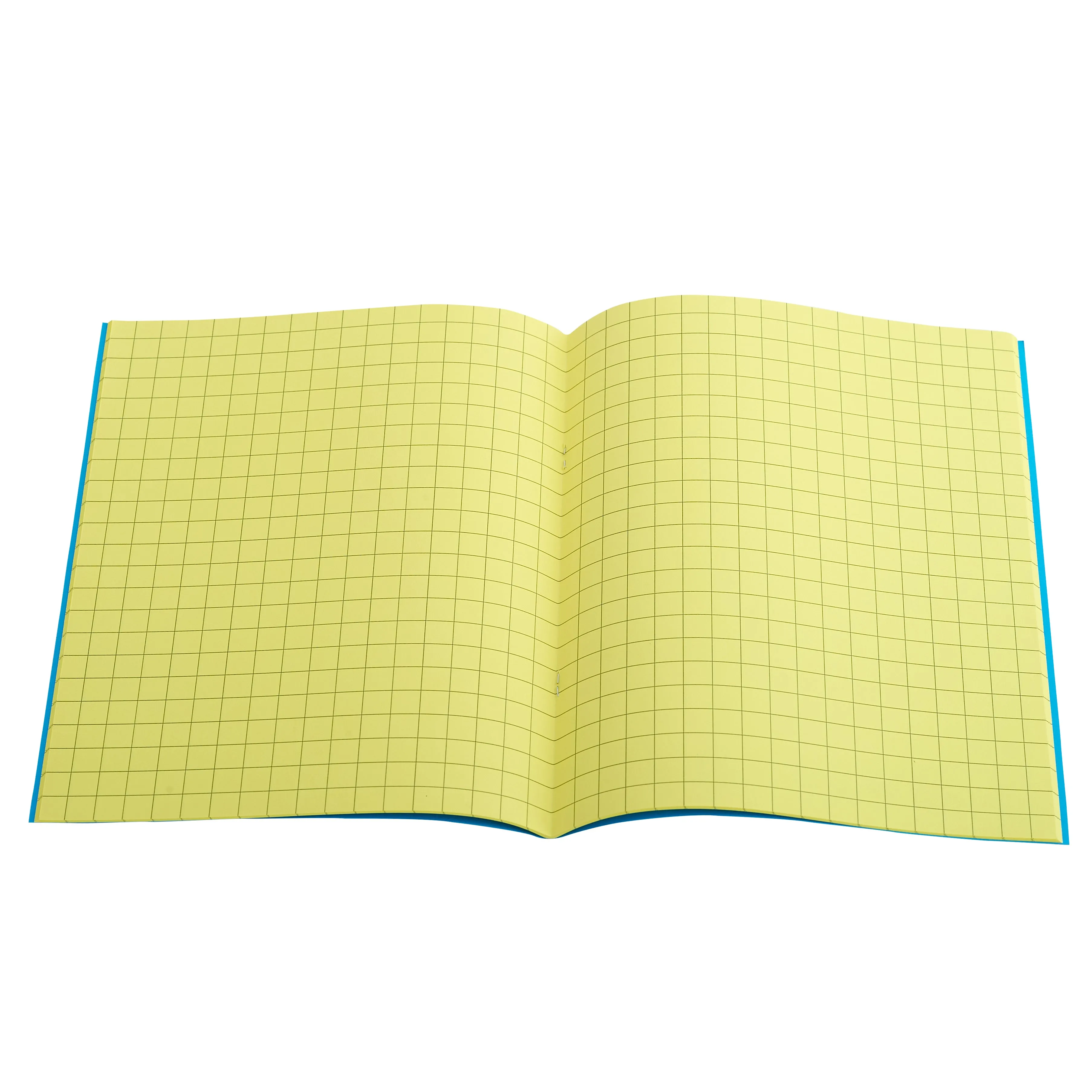 A5 (9" x 7") - 10mm Squared Coloured Paper Exercise Book