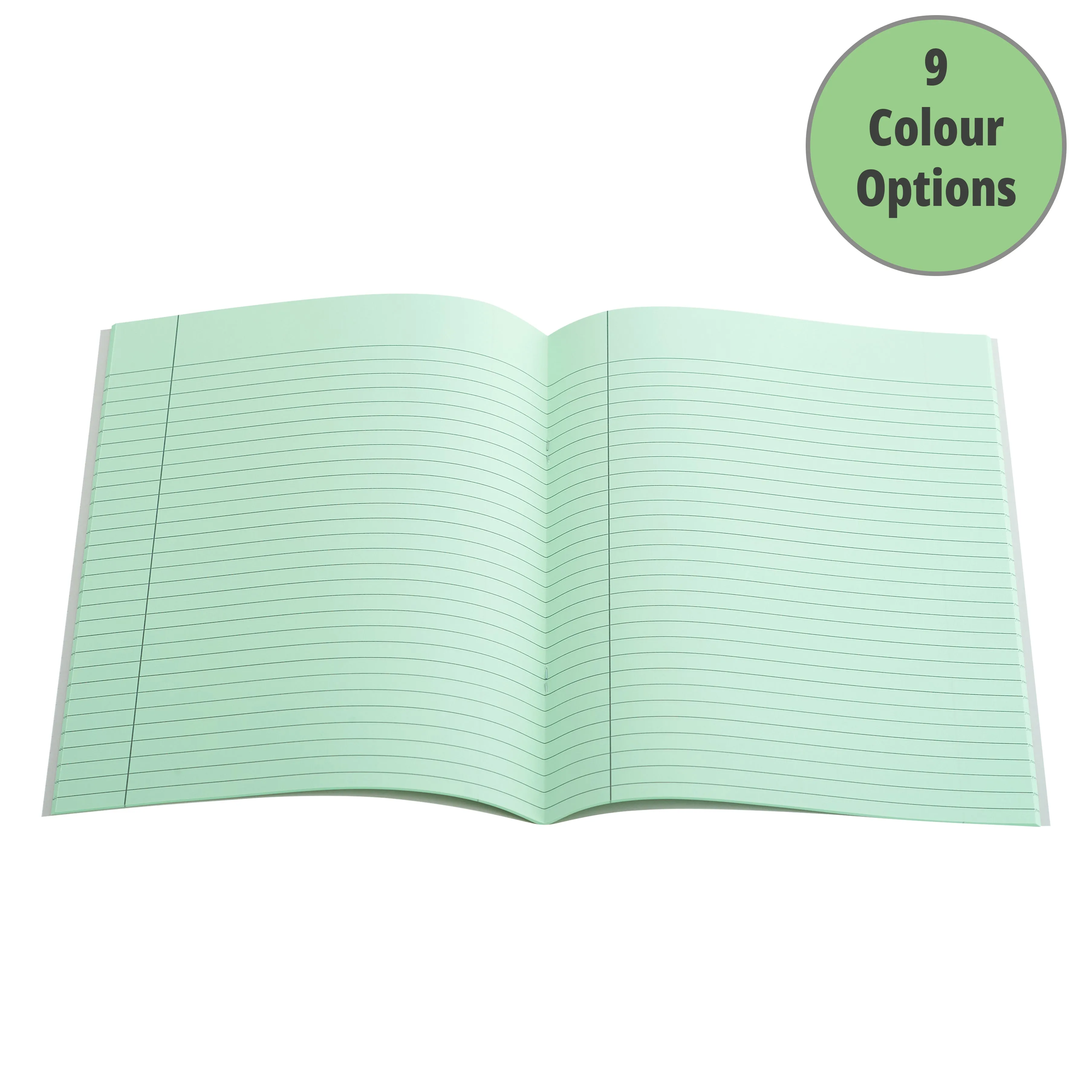 A5 (9" x 7") - 7mm Lined Tinted Paper - Exercise Book (Grey Cover)