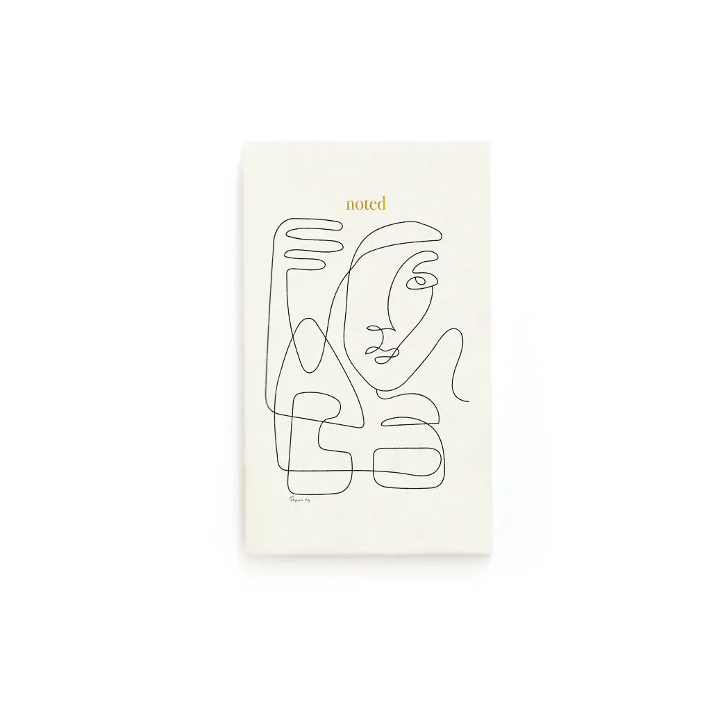 Abstract face notebook