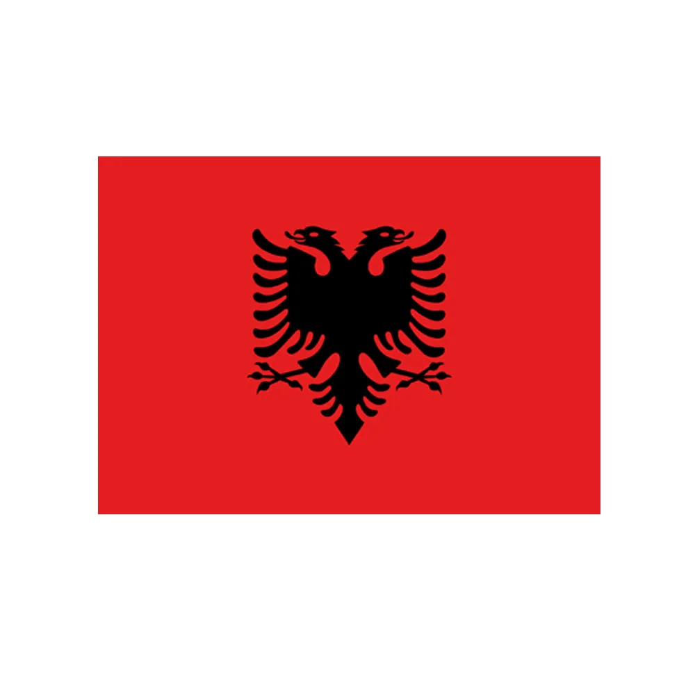 Albanian Polyester Fabric Flag 5ft x 3ft