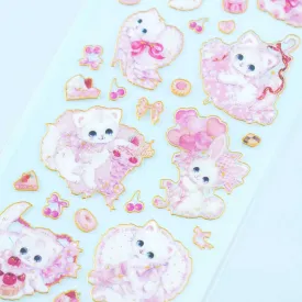 Amenomori Fumika Sweet Animal Clear Seal Stickers