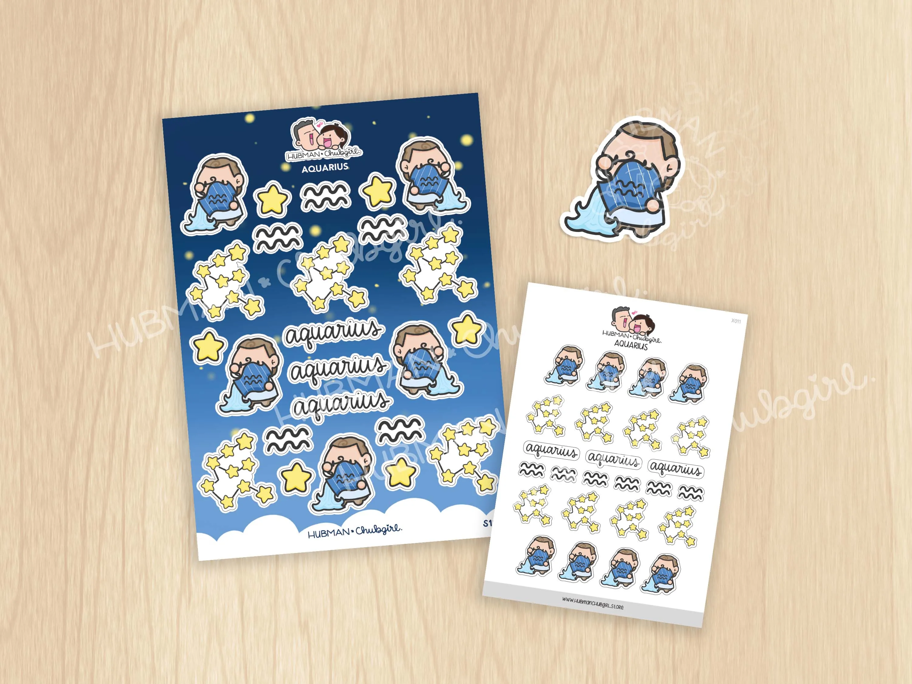 Aquarius Sticker Set