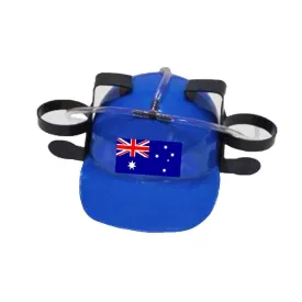 Aussie Beer Drinker Helmet with Australia Flag