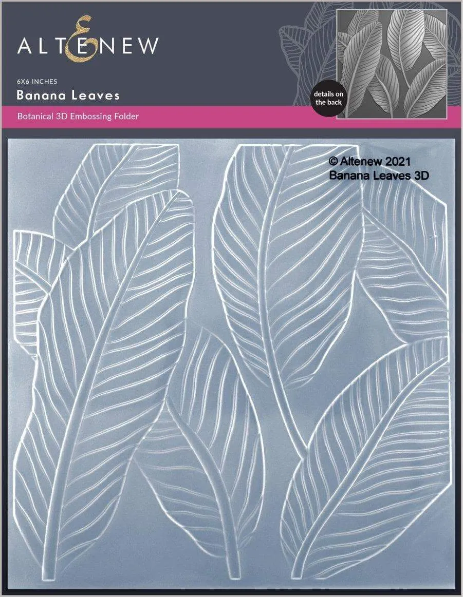 Banana Leaves 3D Embossing Folder