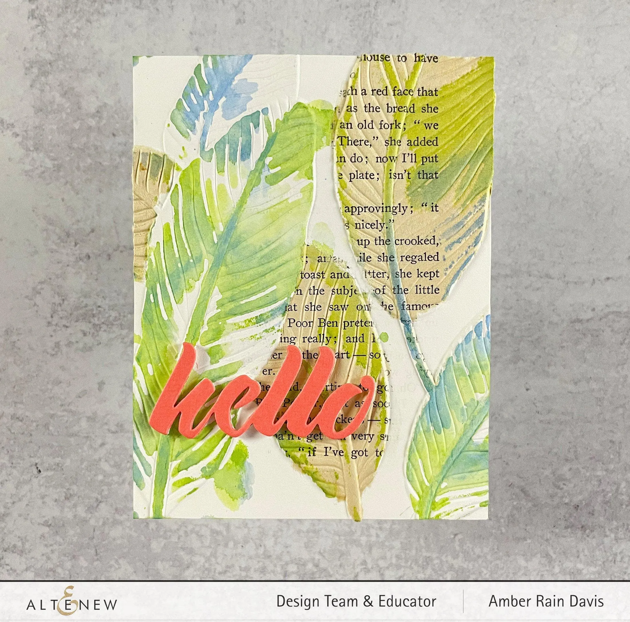 Banana Leaves 3D Embossing Folder