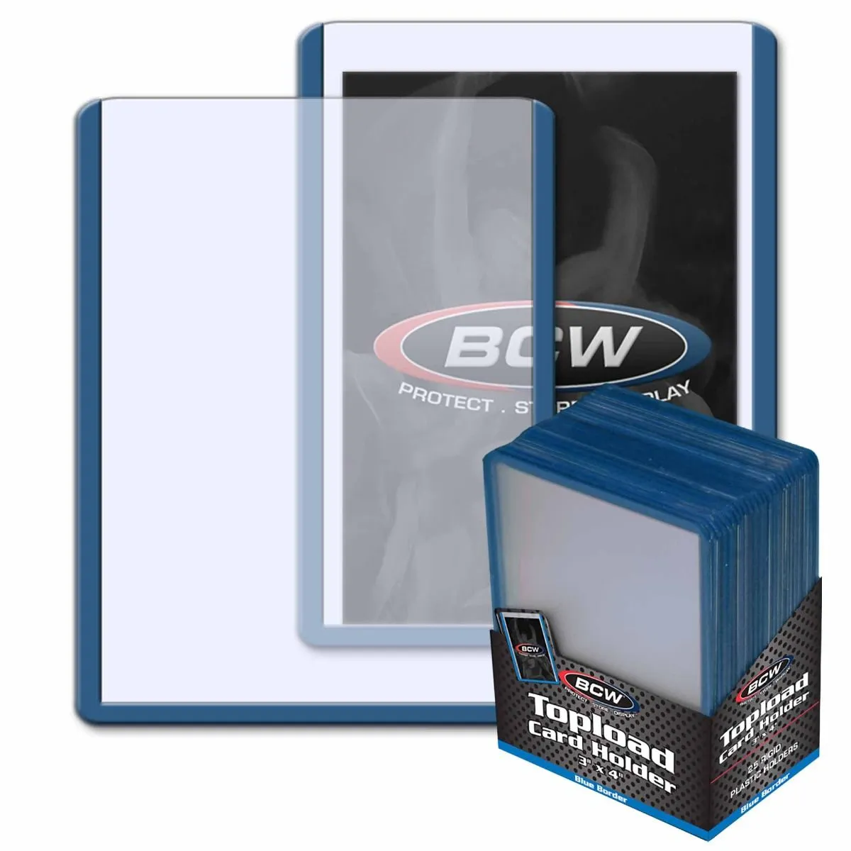 BCW Topload Card Holder 3"x4" (Choose A Color)