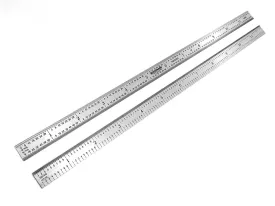 Benchmark Tools™ Flexible 12" 5R Satin Chrome Machinist Rulers