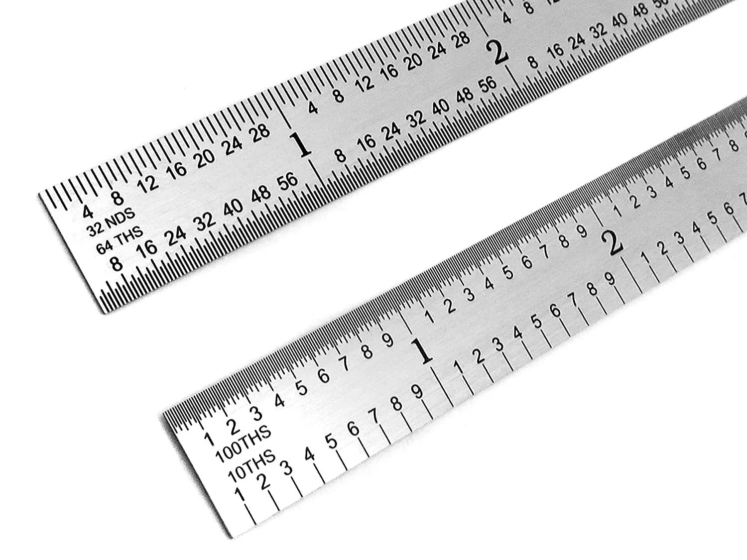 Benchmark Tools™ Flexible 12" 5R Satin Chrome Machinist Rulers