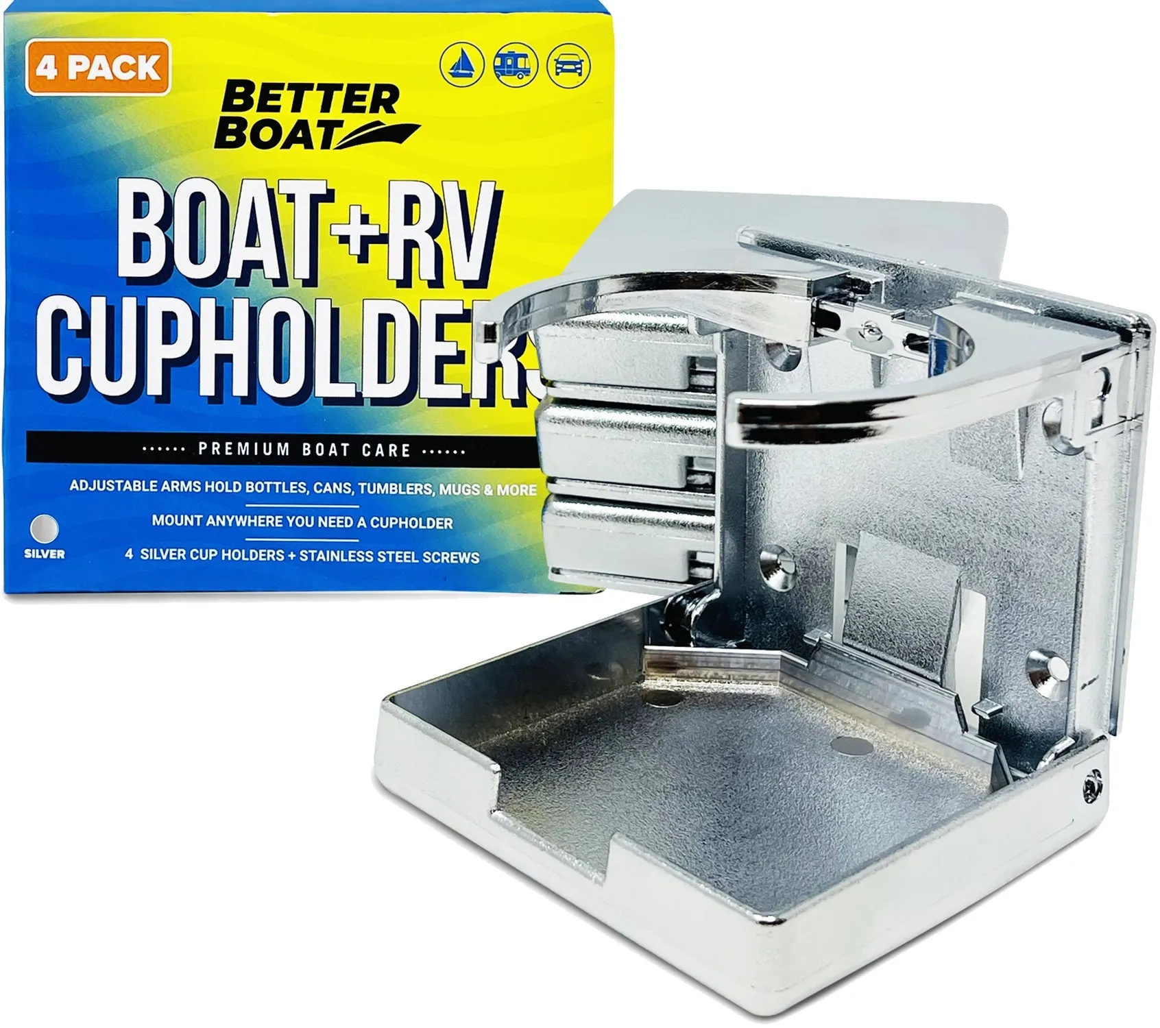 Better Boat Folding Boat Cup Holder 4PCs