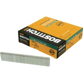 Bostitch 18-Gauge Galvanized Narrow Crown Finish Staple, 7/32 In. x 5/8 In. (5000 Ct.)