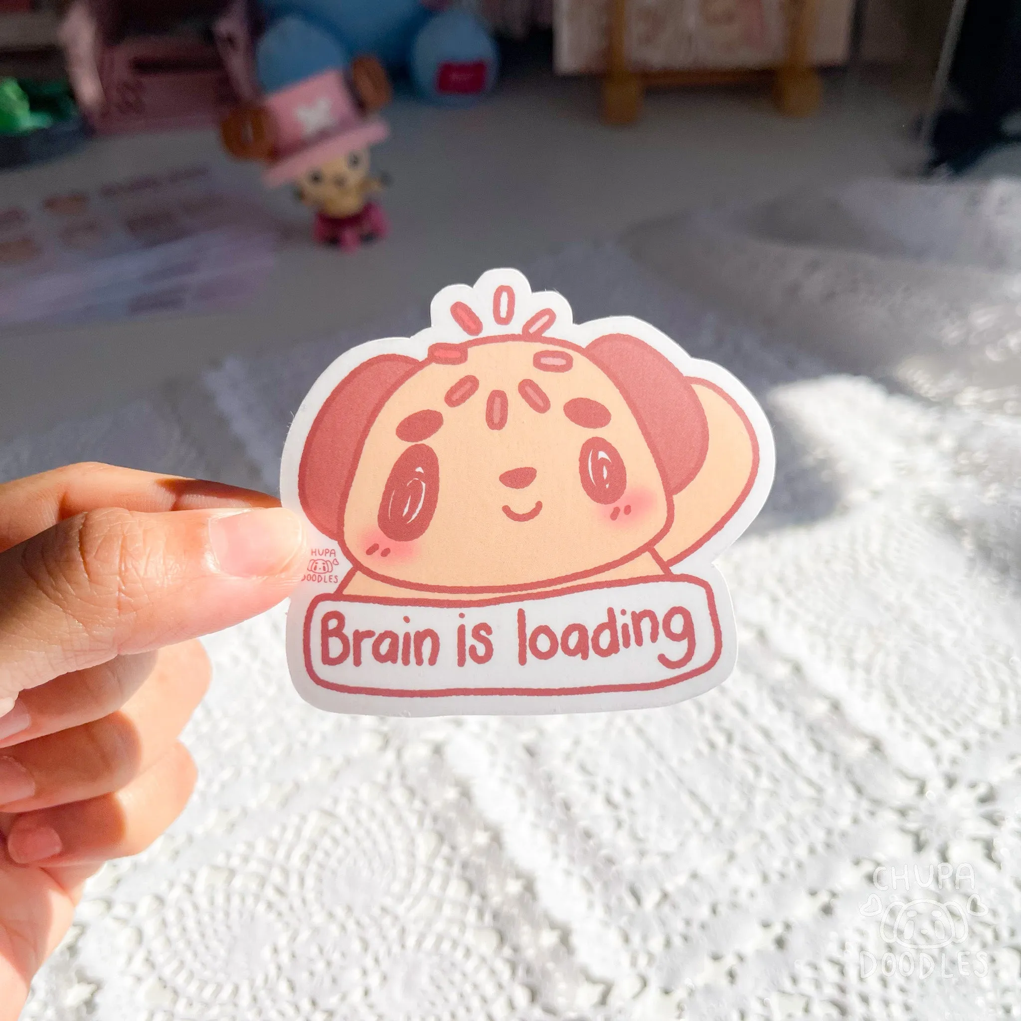 Brain Is Loading Cute Sticker (Matte Finish)