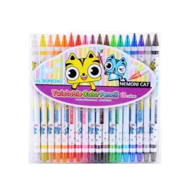 Buncho Twistable Colour Pencil - 18 Colours