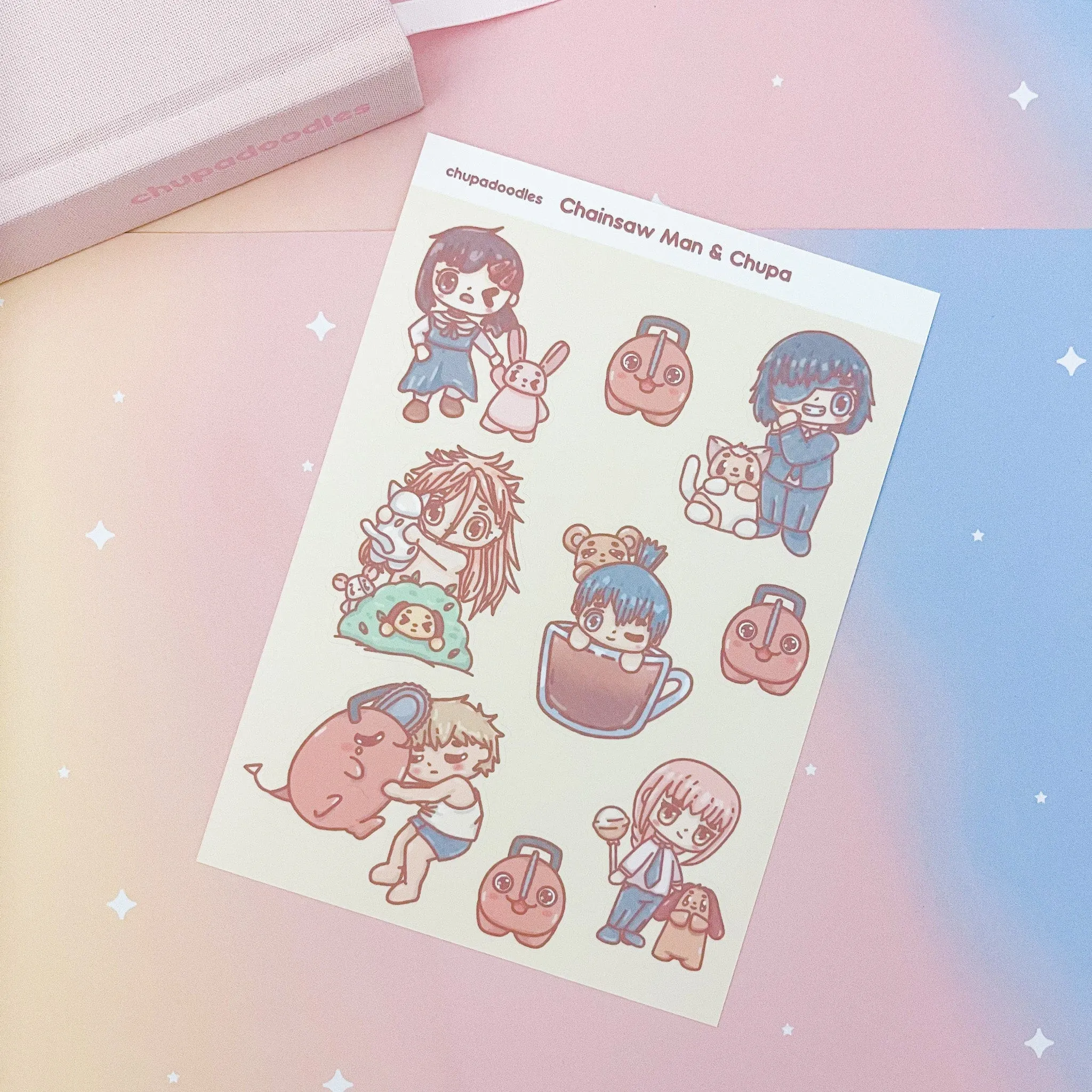 Chainsaw Man Cute Sticker Sheet