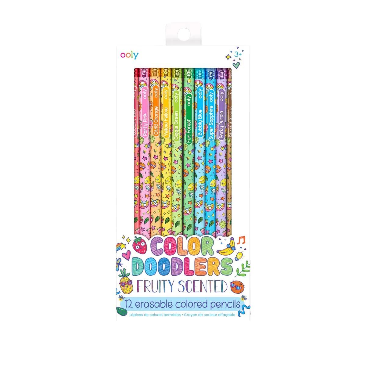 Color Doodlers Fruity Scented Erasable Color Pencils