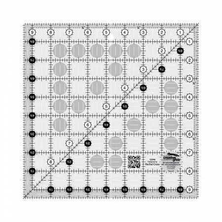 Creative Grids CGR9 9 1/2" Square Quilt Ruler