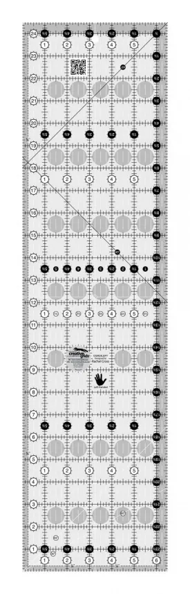 Creative Grids Left Handed Quilt Ruler 6-1/2in x 24-1/2in