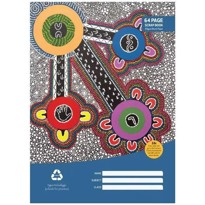 Cultural Choice Scrapbook 335x250mm 64 Pages 90gsm Bond Paper Recycled Pack of 10