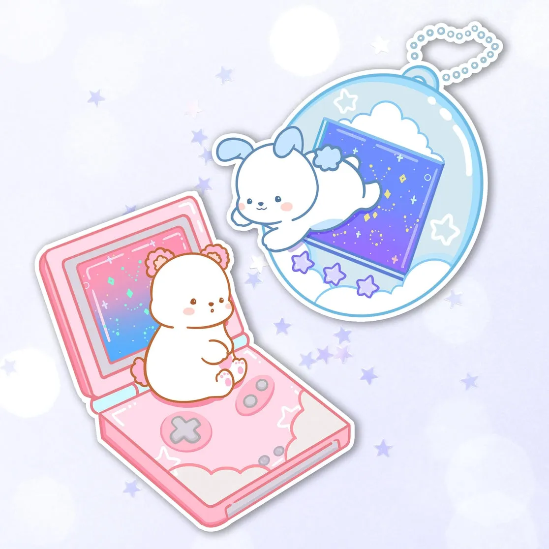 Cute Cosmic Gameboy Sticker