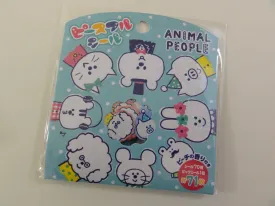 Cute Kawaii Mind Wave Animal People Stickers Flake Sack