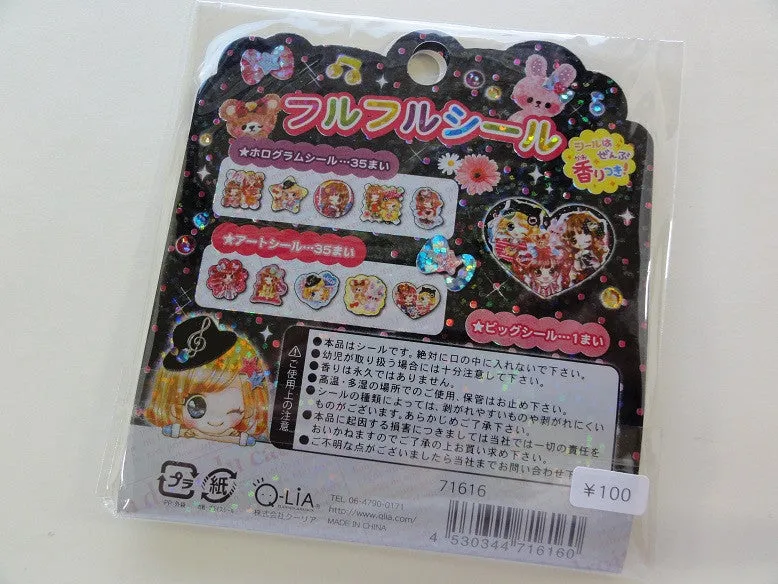 Cute Kawaii Q-Lia Girly Days Flake Stickers Sack - Vintage