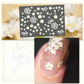 Cute mini spring flowers Nail Art Stickers