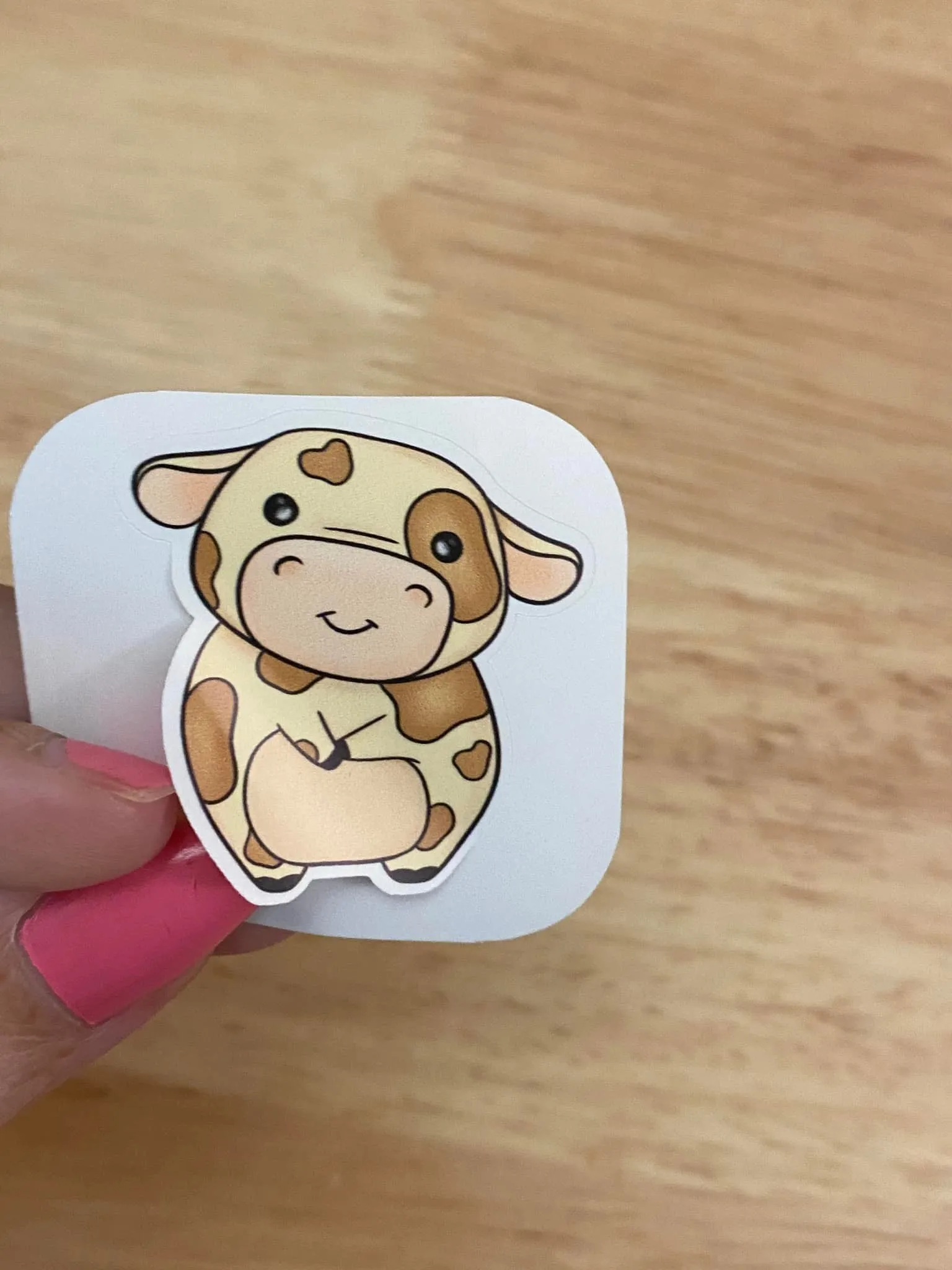 Cute Spotted Cow Sticker