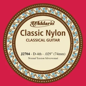 D'Addario J2704 Student Single Classical Guitar String - D