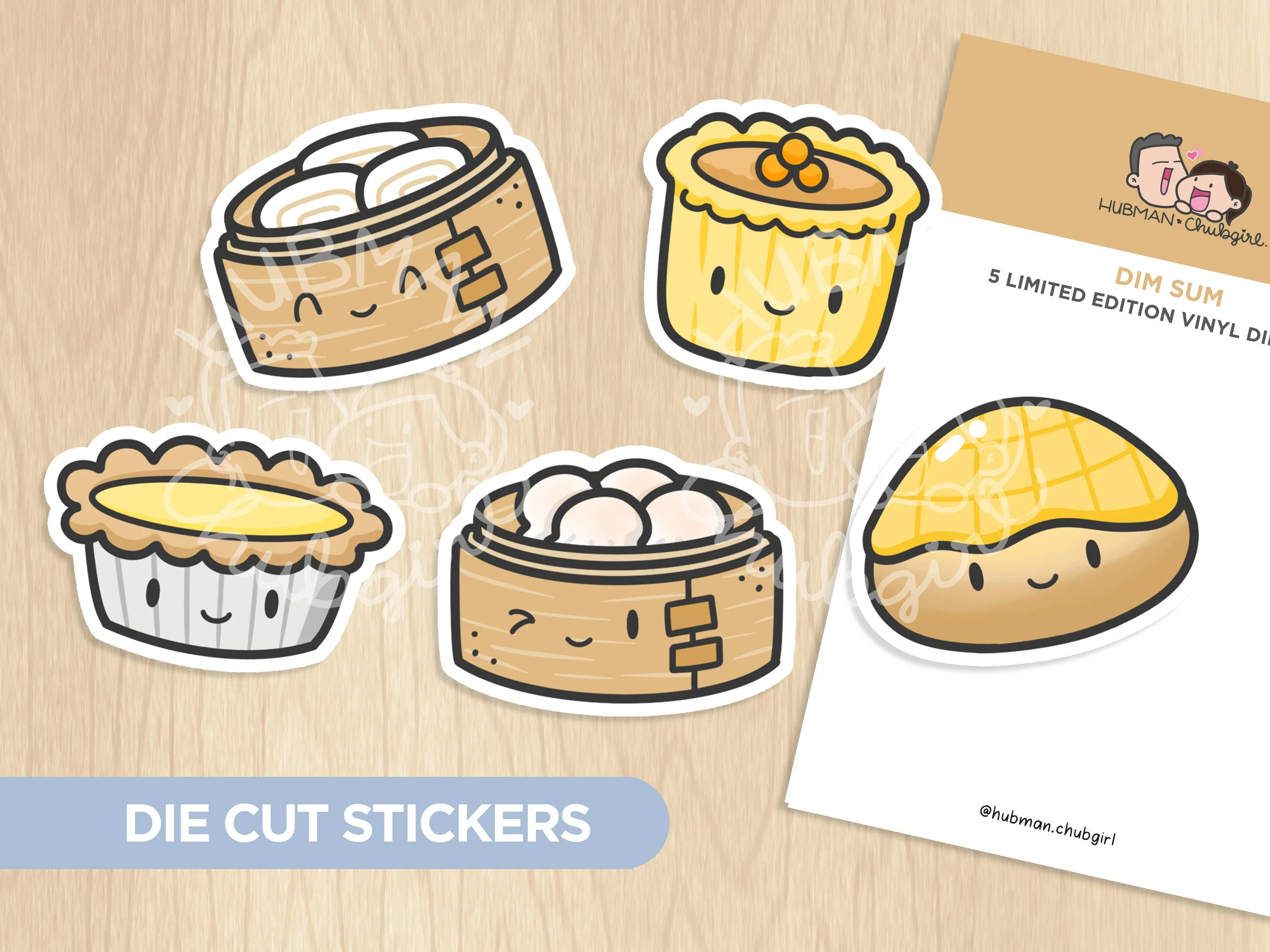 Dim Sum Die Cut Stickers