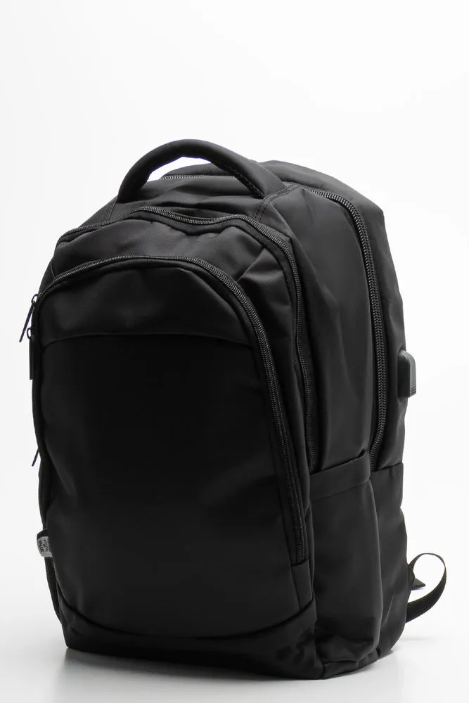 Dual Laptop Tablet Usb Bag Black