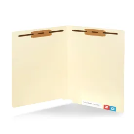 End Tab Fastener File Folders, Letter Size, Manila, 100 Folders