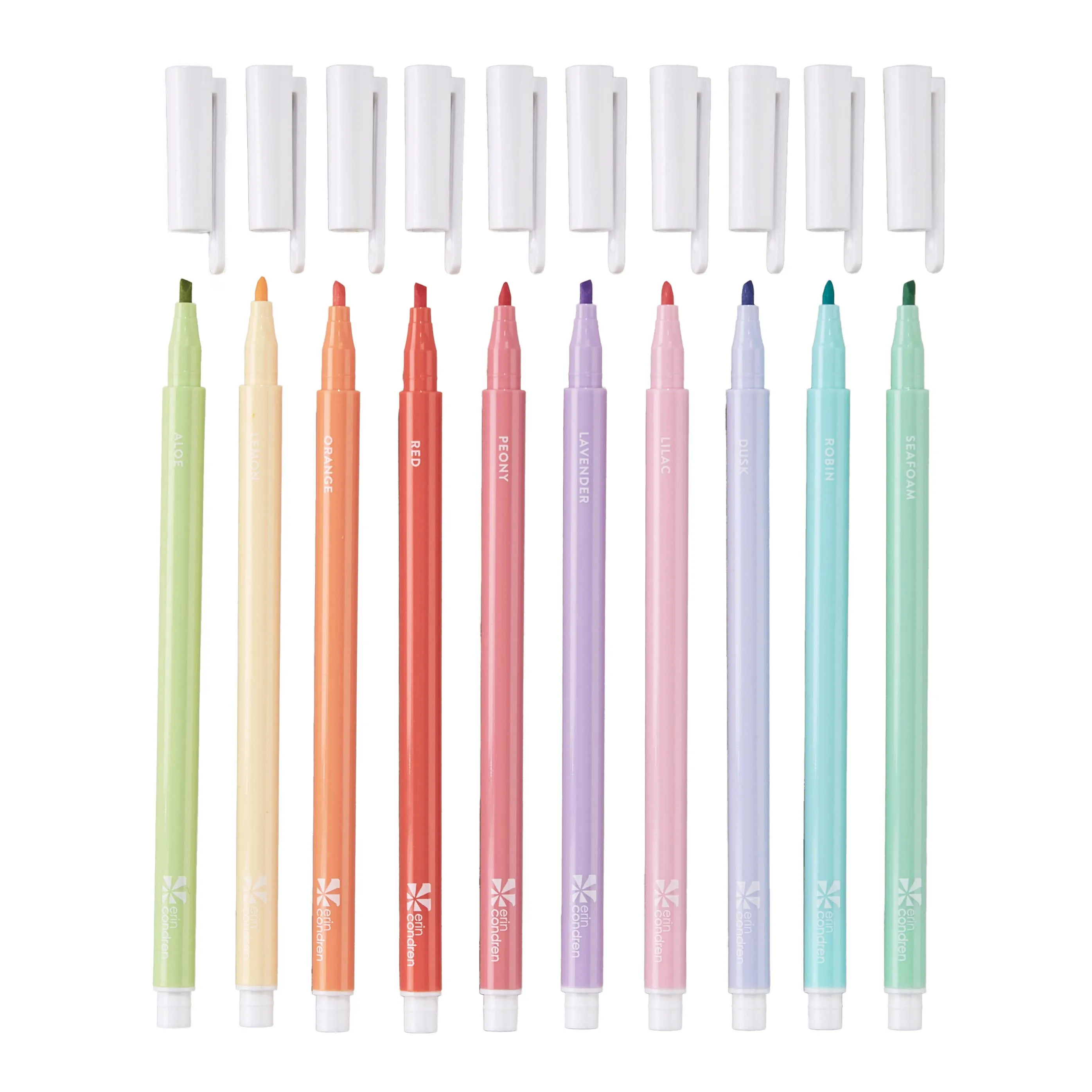 Erin Condren Essentials Fine Tip Highlighters - 10 Pack