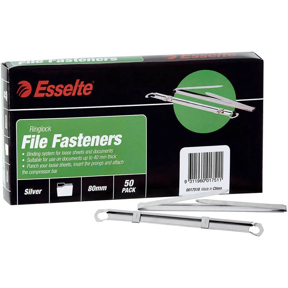 Esselte Ringlock File Fasteners Box 50