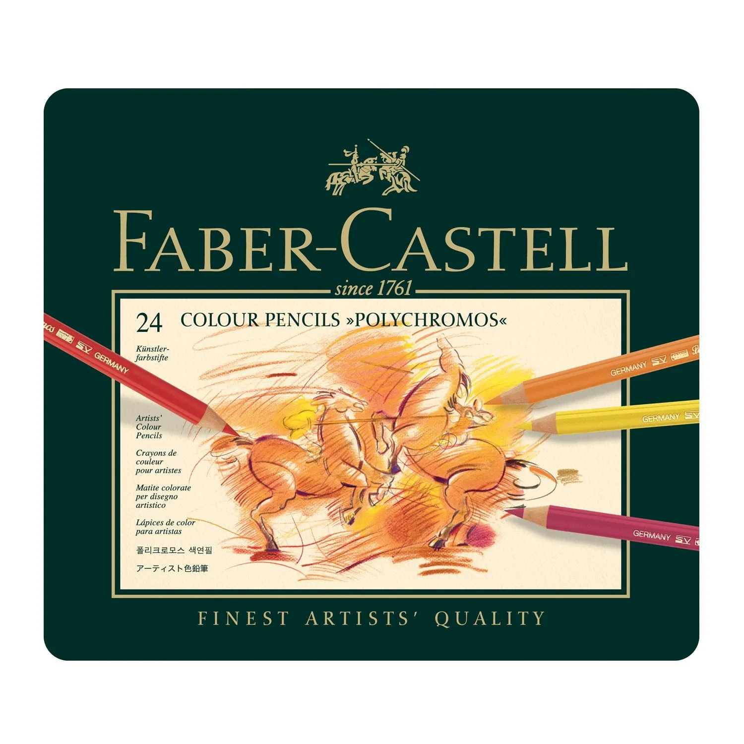 Faber-Castell Polychromos Artist Coloured Pencil Sets 24pc