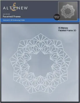 Faceted Frame 3D Embossing Folder