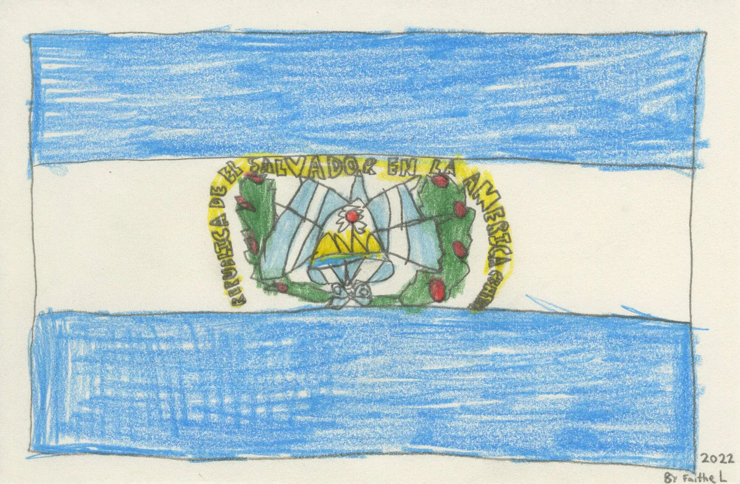 Flag of El Salvador (D1471)