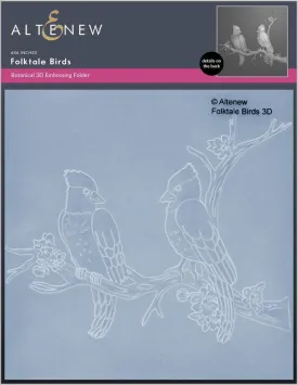 Folktale Birds 3D Embossing Folder