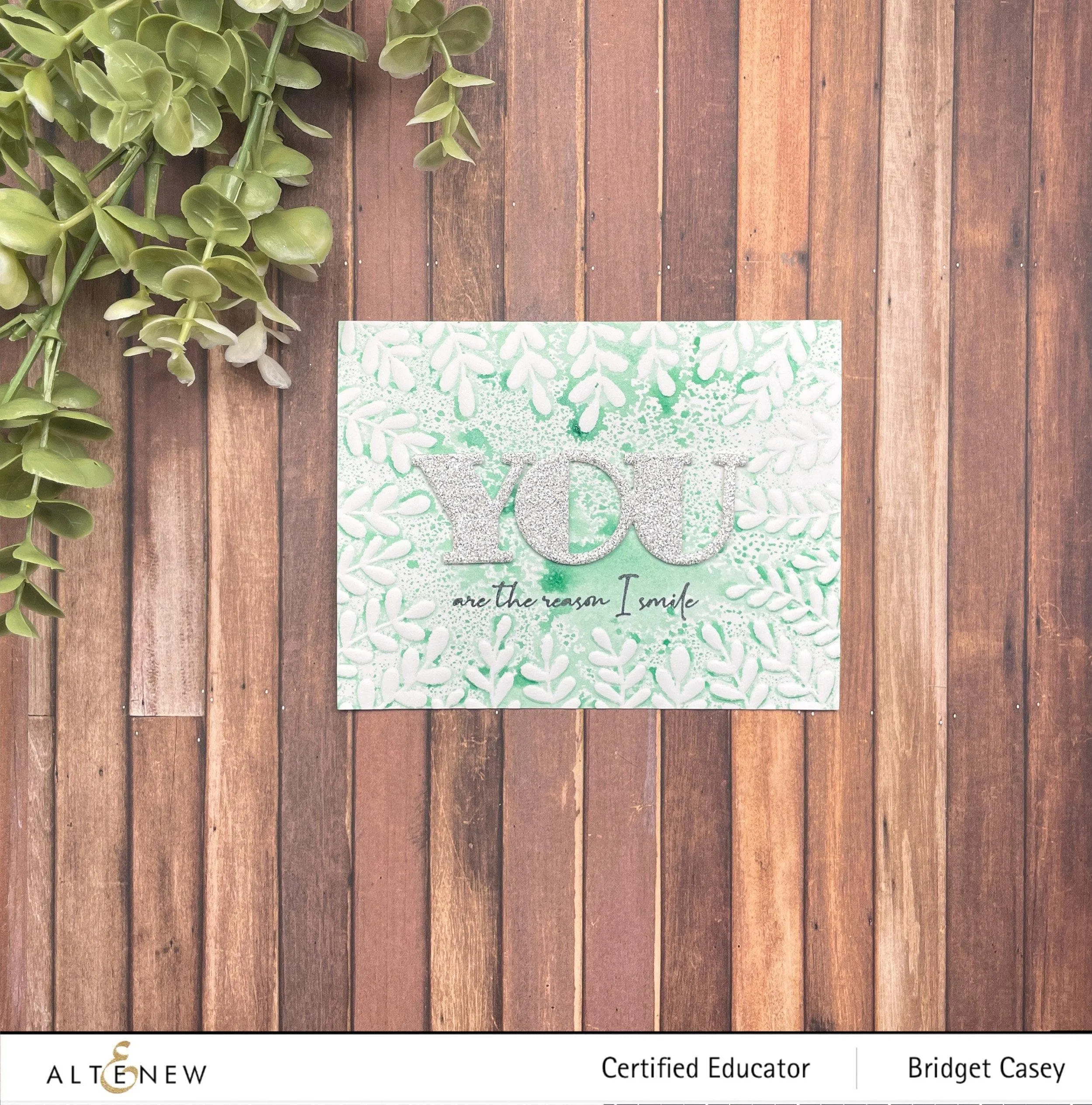 Frame of Leaves 3D Embossing Folder