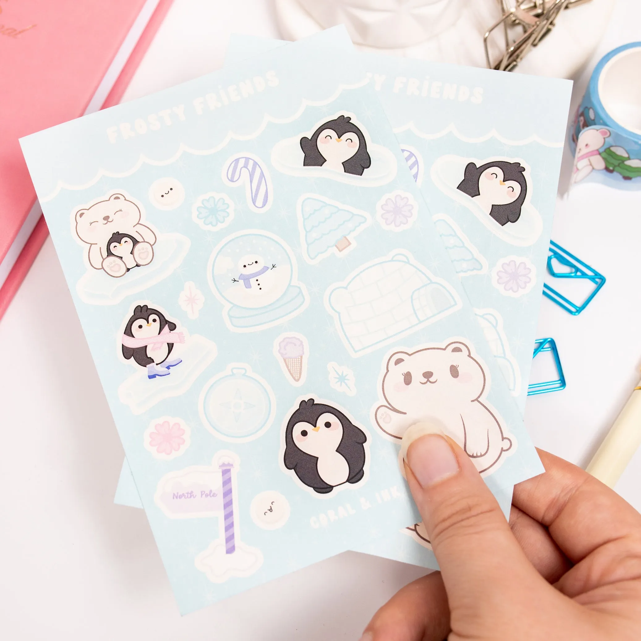 Frosty Friends Sticker Sheet